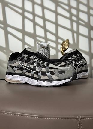 Женские кроссовки nike p-6000 1948x black grey