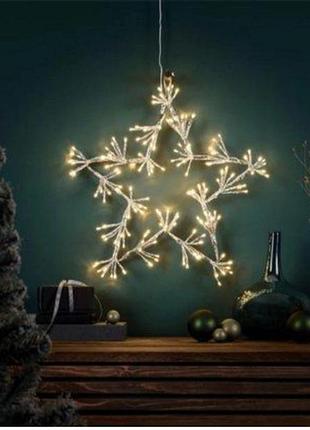 Светодиодная рождественская звезда, для дома и улицы, 160led livarno ø50 см