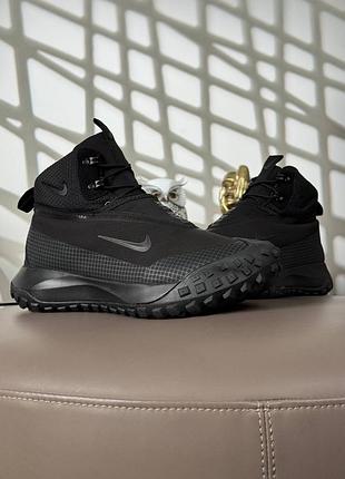 Чоловічі кросівки nike acg mountain fly high fur all black