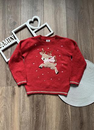 Светр новорічний на 6-7 років