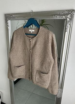 Кардиган marks & spencer бежевого кольору