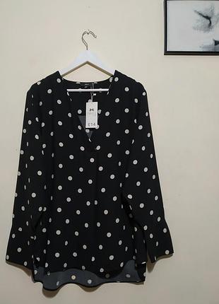 Новая блузка в горошек, большой размер, батал, next.