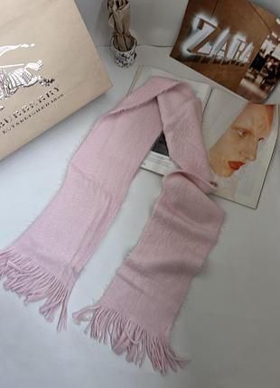 Женский пушистый розовый шарф atmosphere 🩷