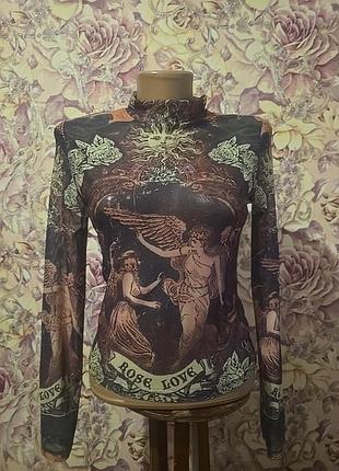 Кофточка сеточка rose love спишем