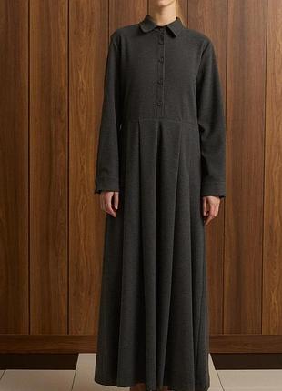 Maria maruschka by sweden этно бохо винтаж шерстяная кухонка из шерсти длинная макси 👗 платье из шерсти с карманами