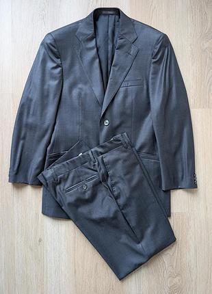 Мужской шерстяной костюм versace collection super 100's wool 46c