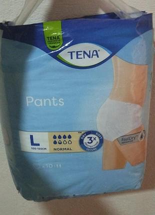 Подгузники-трусики для взрослых tena pants normal large, 10 штук