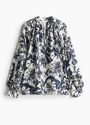 Блуза з камірцем-стійка