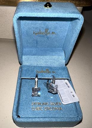 Сережки срібло з цірконієм