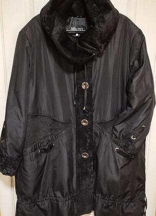 Пальто valzer, женское, утепленное, большой размер, деми, зима 🪾, бавовна.