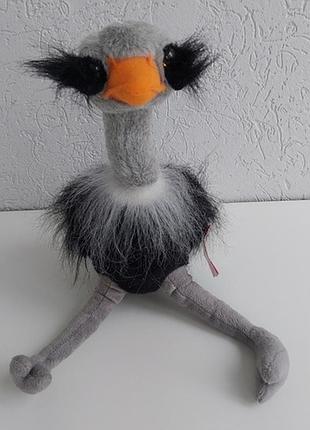 Мягкая игрушка страус бобби маленький 40 см zolushka (571)