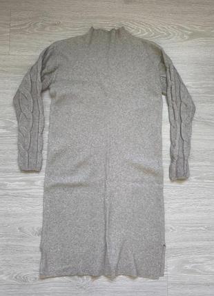 Платье теплое платье теплое платье теплая зима зимняя кофта длинная кофточка длинный рукав туника приталенное