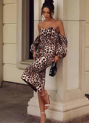 Гарна сукня з леопардовим принтом sb-489