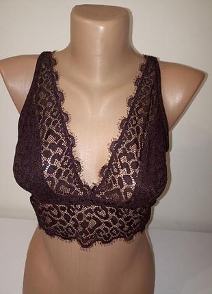 Кружевной бюстгальтер топ h&m