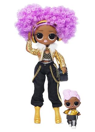 Кукла lol surprise winter disco omg 24k d.j. & d.j. fashion doll в состоянии новой с сестричкой