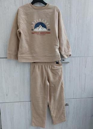 Брендовий флісовий костюм на зріст 98/107