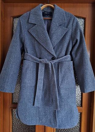 Пальто женское серое. жіноче кашемірове пальто. демисезонное пальто женское. чудове пальто єврозима