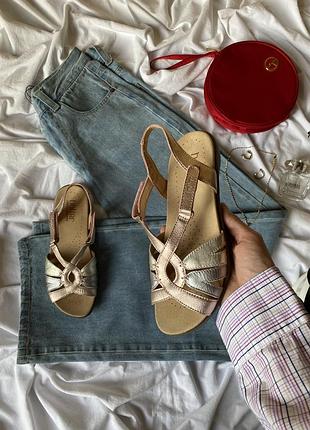 Кожаные босоножки с мягкой стелькой hotter 37 us6 uk4  (23.5 см.)