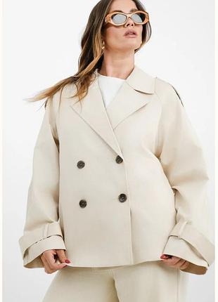 Укорочений жіночий тренч asos  design