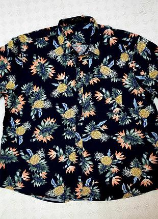 Рубашка гавайская из хлопка
