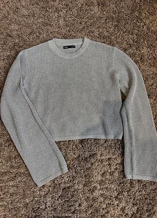 Кофта нарядна . срібний колір