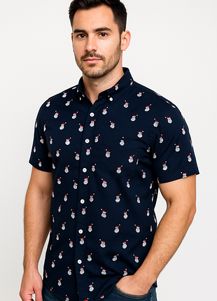 Мужская новогодняя рубашка