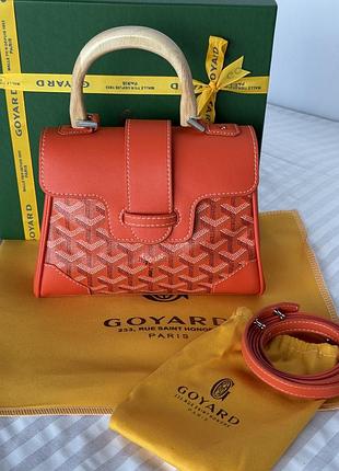 Шкіряна сумка saigon 20см в фірмовій канві go