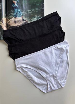 421 комплект набор женских хлопковых трусиков слипов 3 шт