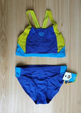 Женский раздельный купальник arena w ren two pieces royal-soft green-turquoise