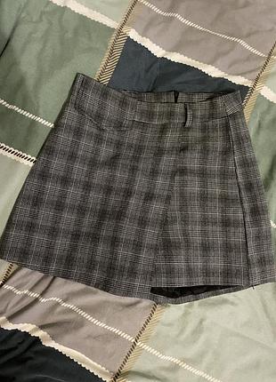 Спідниця-шорти в клітинку