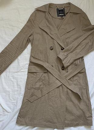 Тренч из натуральной ткани