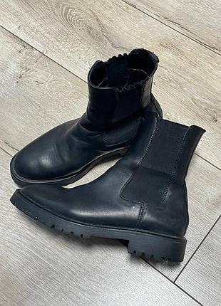 Челси кожа кожа кожаные ботинки