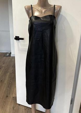 Нова сукня з еко шкіри