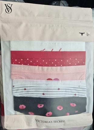 Victoria's secret набір котонових стрінгів 5 шт