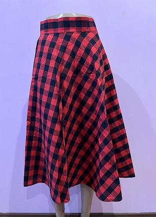 Женская юбка в клетку картата спідниця