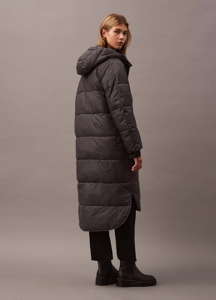 Куртка пуховик пальто с капюшоном calvin klein оригинал