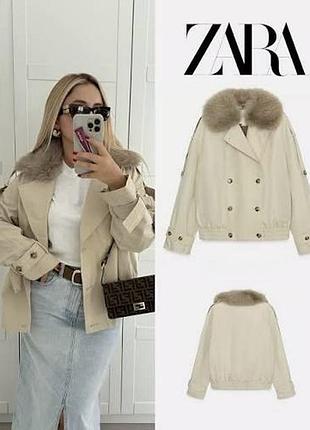 Супер новинка в 2-х кольорах. утеплений бомбер/дублянка/пальто/куртка від улюбленого бренду zara.