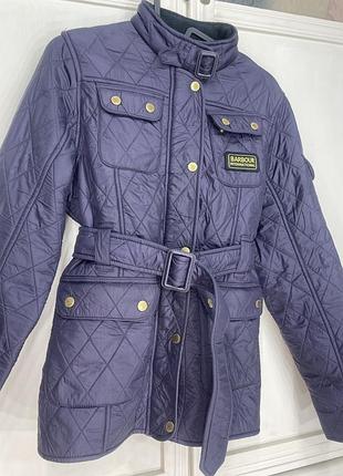 Курточка барбур стьобана жіноча під пасок