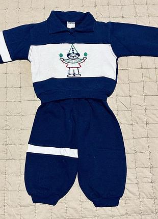 Спортивний костюм для малюків трикотажний бавовняний з начесом у еплений pinchi ʼ іспанія