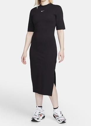 Оригінальна жіночі спортивна сукня с вирізом nike swoosh