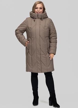 Женское зимнее пальто "альбина" батал