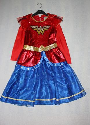 Карнавальное платье чудо-женщина на 11-12 лет