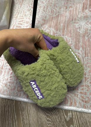 Теплі мʼякі домашні тапочки, капці для дому, домашнє взуття