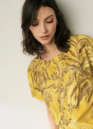 Очень стильная вискозная блузка блуза топ next некст 10(38)р-р бренд оригинал