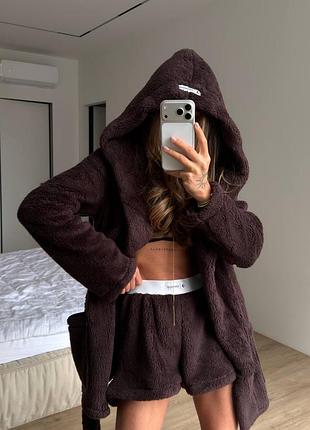 Теплющий домашній комплект двійка 🤎🤍на подарунок чи собі🤎🤍🍂