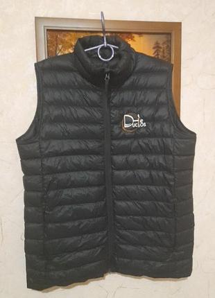 Мужская стеганная пуховая жилетка sol's-wilson bw men 02889