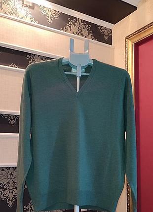 Вінтажний светрик шерстяний джемпер шерсть вовна вовняний вовни шерстяная кофта светр свитер 40 48-50 л l 12-14 byford