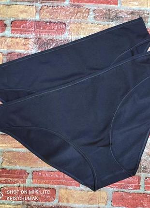 Арт.0477 набор 2шт трусики женские слипы(брифы) от c&amp;a размер евро xxl