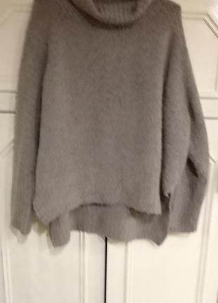 💢💥топовая модель lindex: объемный свитер-гольф с элитной альпакой и шерстью мерино (размер m/l)