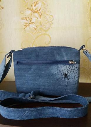 Сумка джинсова.